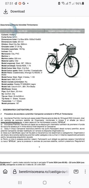 Bicicleta cumparaturi